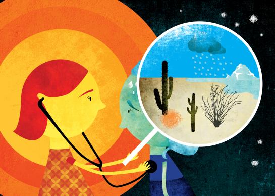 Laura ziet de ijsberg smelten door het vergrootglas