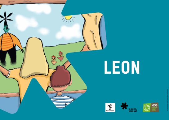 Leon kijkt uit het raam