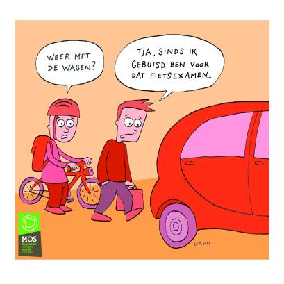 cartoon fietsen