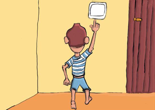 Het licht gaat niet aan of uit