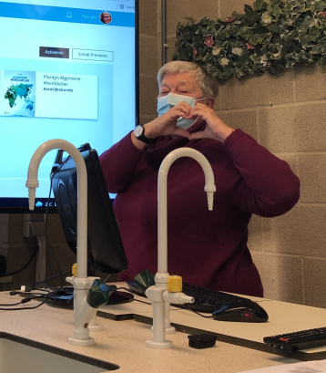 Pascale Frans in de klas